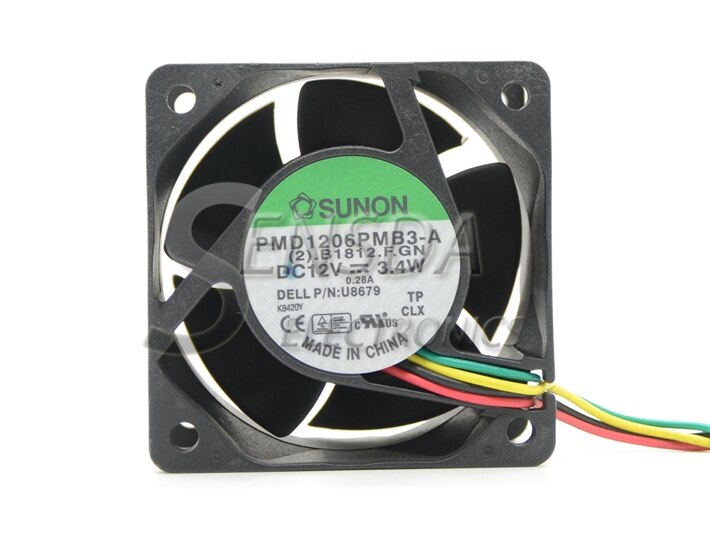 SUNON PMD1206PMB3-A 60x60x38mm 12V DC Axial Cooling Fan