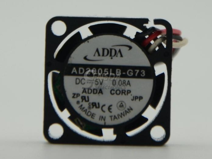 ADDA AD2005LB-G73 20x20x10mm 5V DC 0.08A 3-Wire Axial Cooling Fan