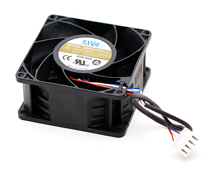 AVC 2B08038B12S 80x80x38mm 12V DC 3.84A Axial Cooling Fan