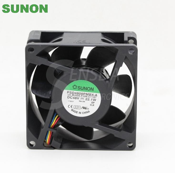 SUNON PSD4808PMBX-A 80x80x38mm 48V DC Axial Cooling Fan