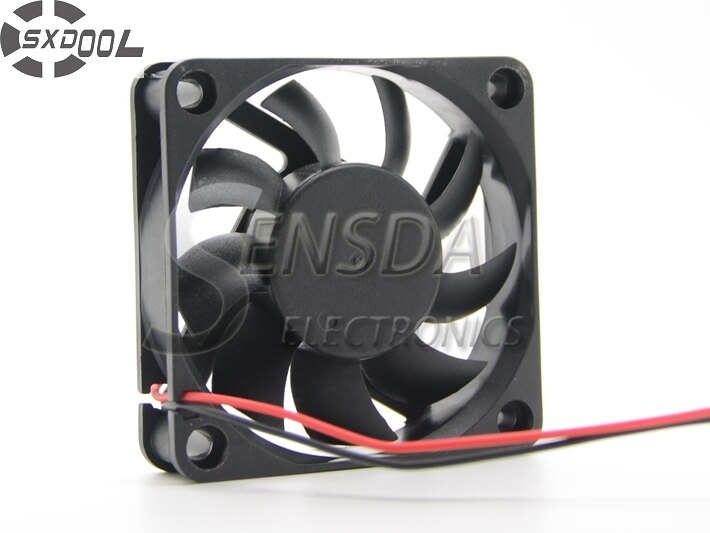 60x60x15mm 5V DC 0.20A 2-Wire Axial Cooling Fan