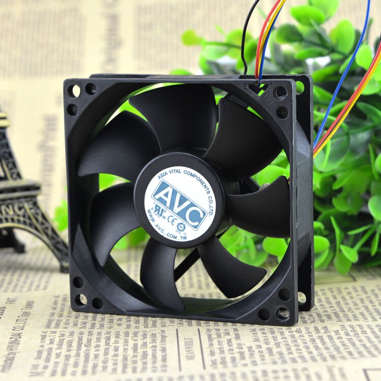 AVC DS08025T12HP028 80x80x25mm 12V DC 0.30A Axial Cooling Fan