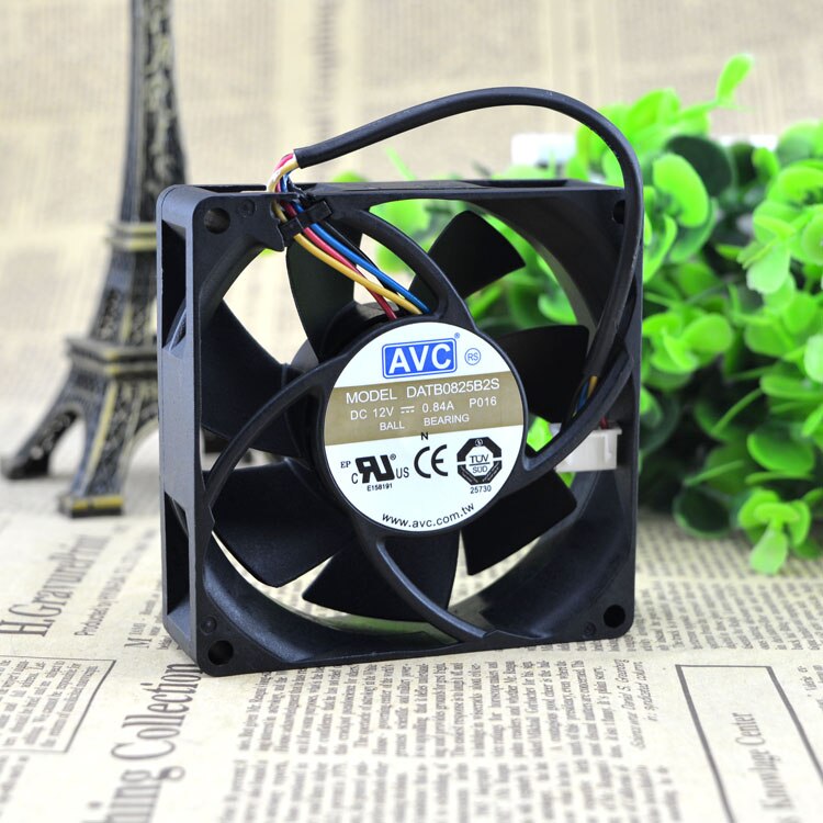 DATB0825B2S 80x80x25mm 12V DC 0.84A Axial Cooling Fan