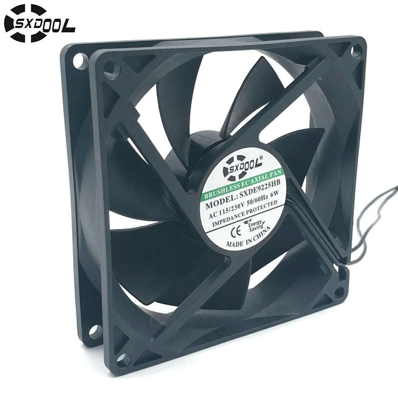 SXDOOL SXDE9225HB EC Axial Fan 92x92x25mm AC 110/115/220/230V 6W