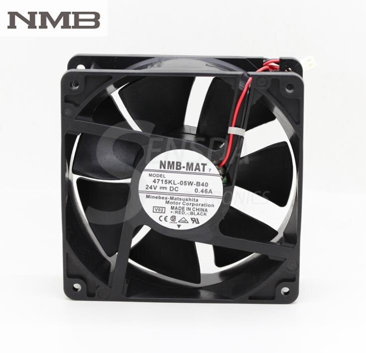 NMB 4715KL-05W-B40 120x120x38mm 24V DC 0.46A Axial Cooling Fan
