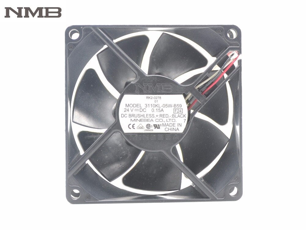 NMB 3110KL-05W-B59 31x31x10mm 24V DC 0.15A Axial Cooling Fan