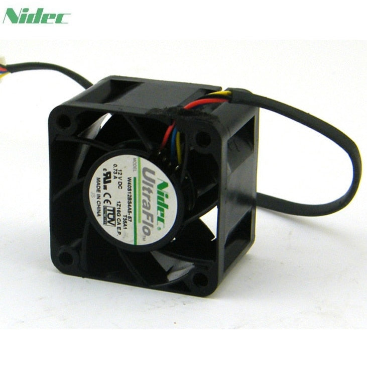 Nidec W40S12BS4A5-07 40x40x28mm 12V DC 4A Axial Cooling Fan