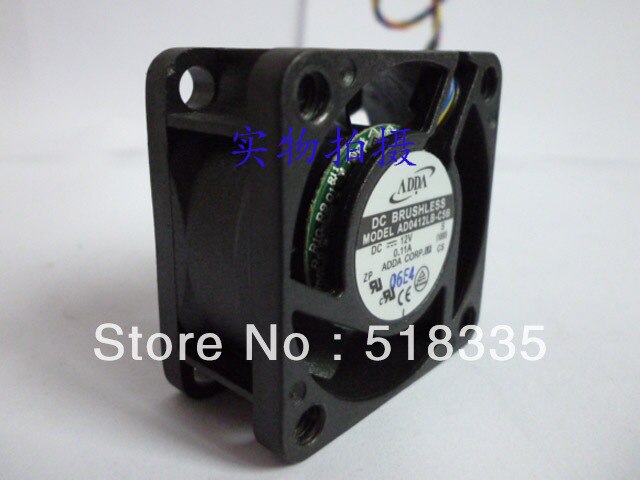 ADDA AD0412LB-C5B 40x40x20mm 12V DC 0.11A 4-Wire Axial Cooling Fan