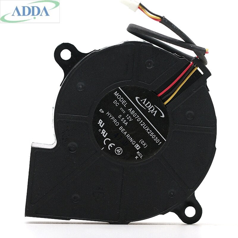 ADDA AB07012UX250301 70x70x25mm 12V DC 0.55A Axial Cooling Fan