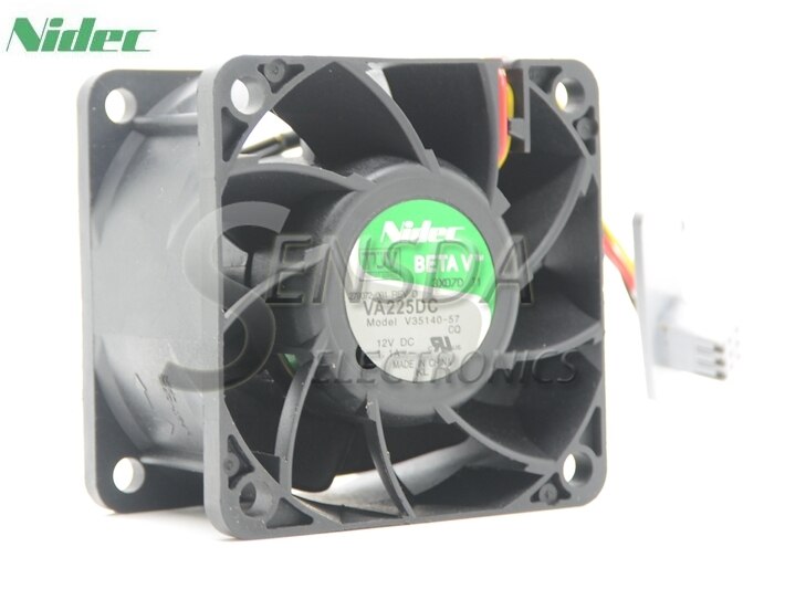 Nidec VA225DC 60x60x38mm 12V DC 1.1A Axial Cooling Fan
