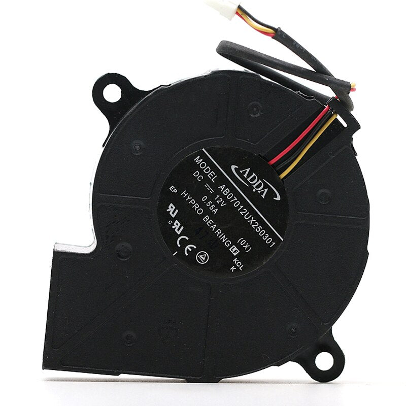 ADDA AB07012UX250301 70x70x25mm 12V DC 0.35A DC Blower Fan