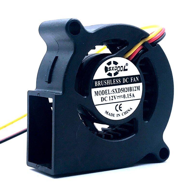 50x50x20mm 12V DC 0.15A Axial Cooling Fan