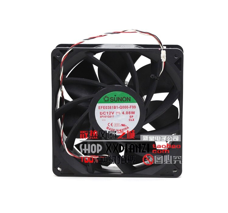 SUNON EFE0381B1-Q000-F99 140x140x38mm 12V DC Axial Cooling Fan