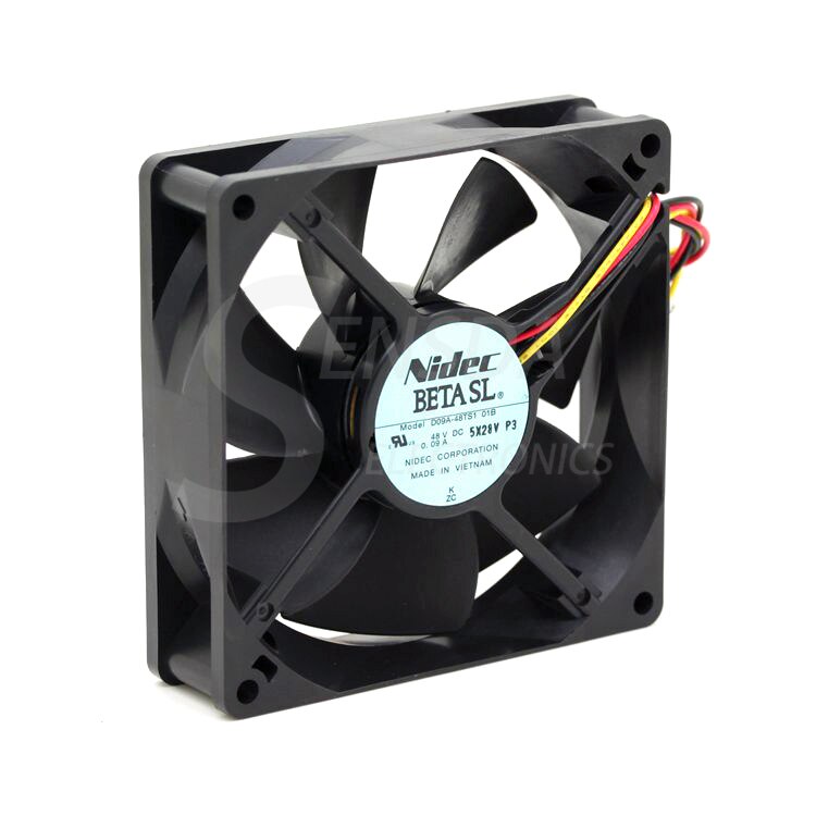 Nidec D09A-48TS1 90x90x25mm 48V DC 09A Axial Cooling Fan