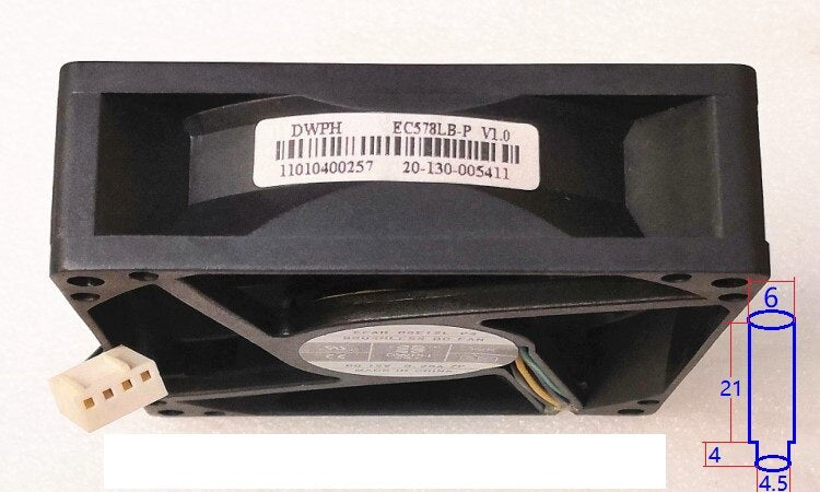 EFAH-08E12L-P4 80x80x25mm 12V DC 0.20A 4-Wire Axial Cooling Fan