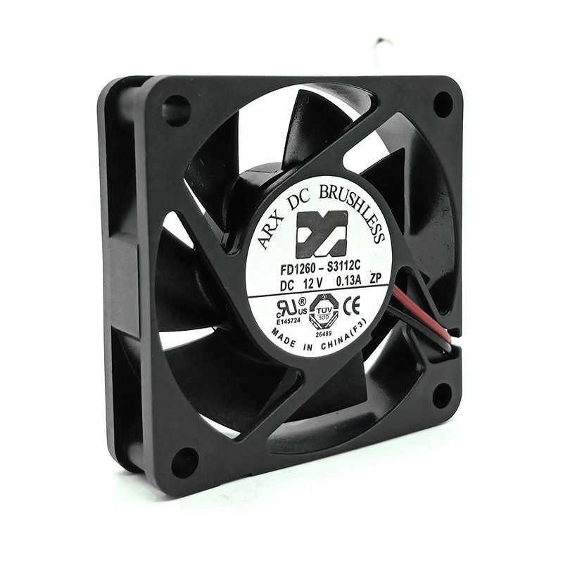 FD1260-S3112C 60x60x15mm 12V DC 0.13A Axial Cooling Fan