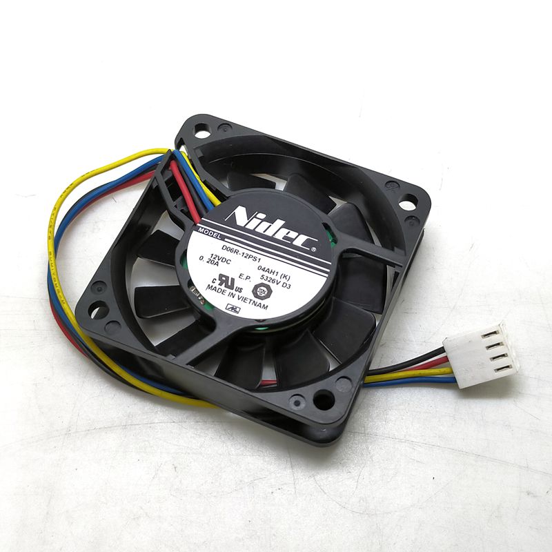 Nidec D06R-12PS1 60x60x15mm 12V DC 0.20A Axial Cooling Fan