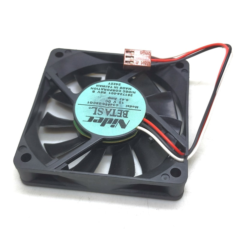 AVC C34950-58CQ1 34x34x95mm 3-Wire Axial Cooling Fan