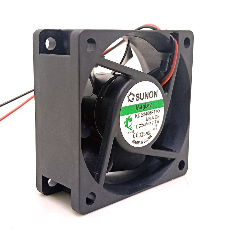 SUNON KDE2406PTVX 60x60x25mm 24V DC Axial Cooling Fan