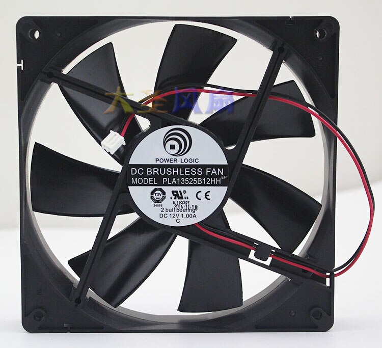 PLA13525B12HH 135x135x25mm 12V DC 1.0A Axial Cooling Fan