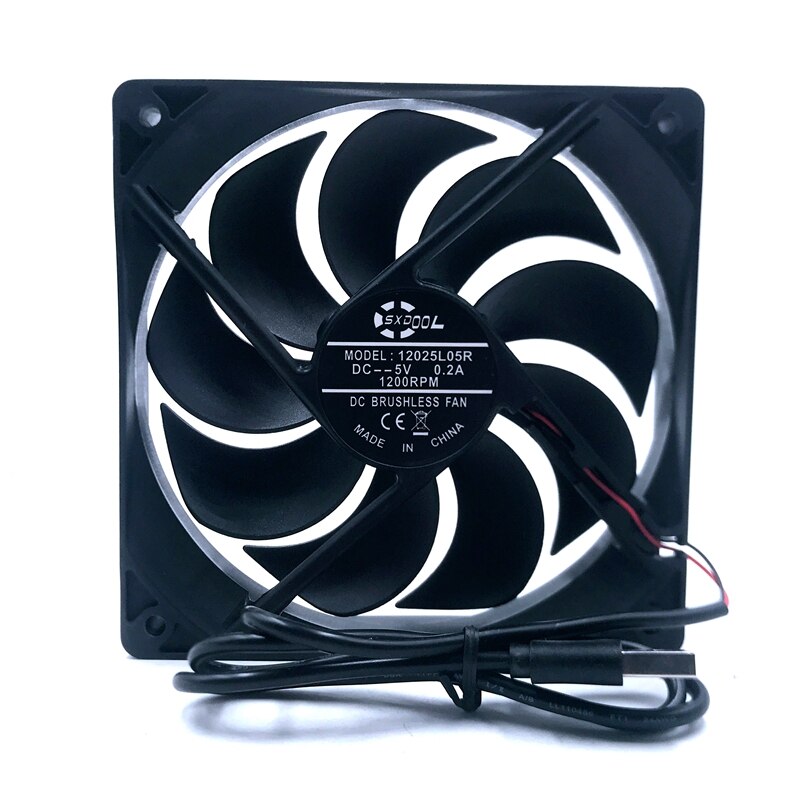 12025S 120x120x25mm 5V DC Axial Cooling Fan