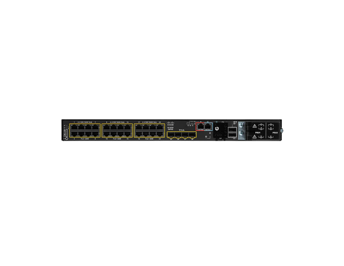 Cisco Catalyst IE-9320-24P4S-E Rugged Ethernet Switch 24-Port PoE+
