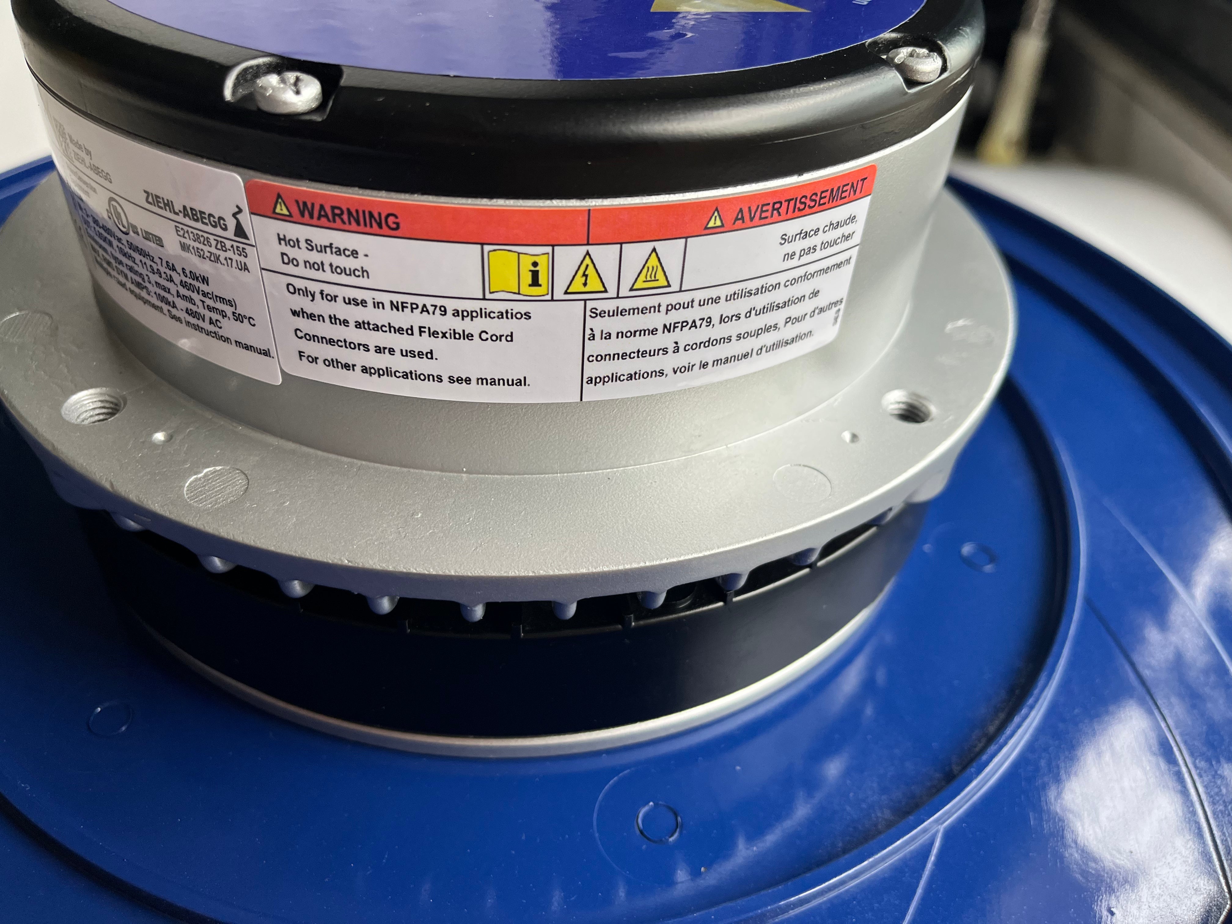 ER40C-ZID.DC.CR ZIEHL-ABEGG centrifugal fan 5.6kW (EC) 3-380/480V