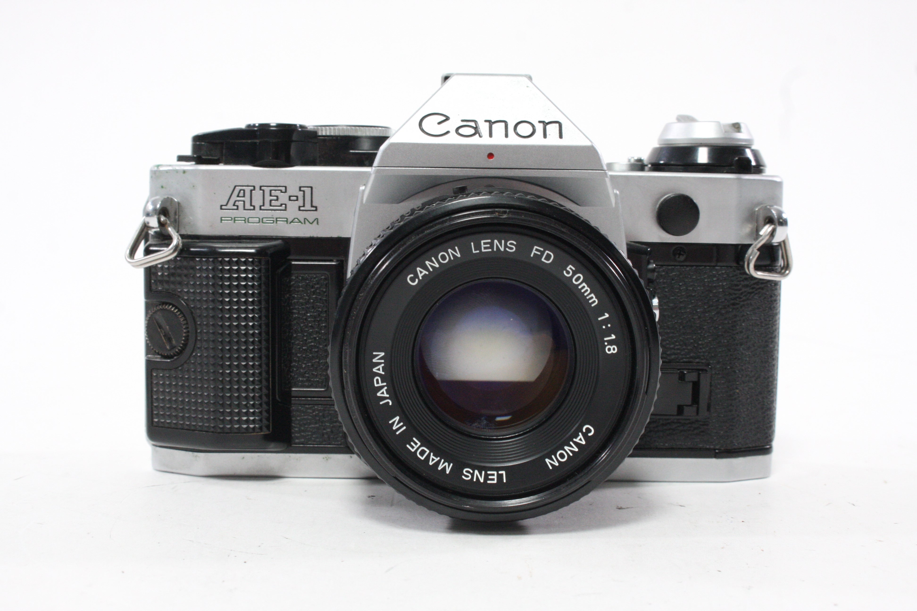 Canon AE-1 Program 35mm SLR Camera with 50mm f/1.8 FD Lens