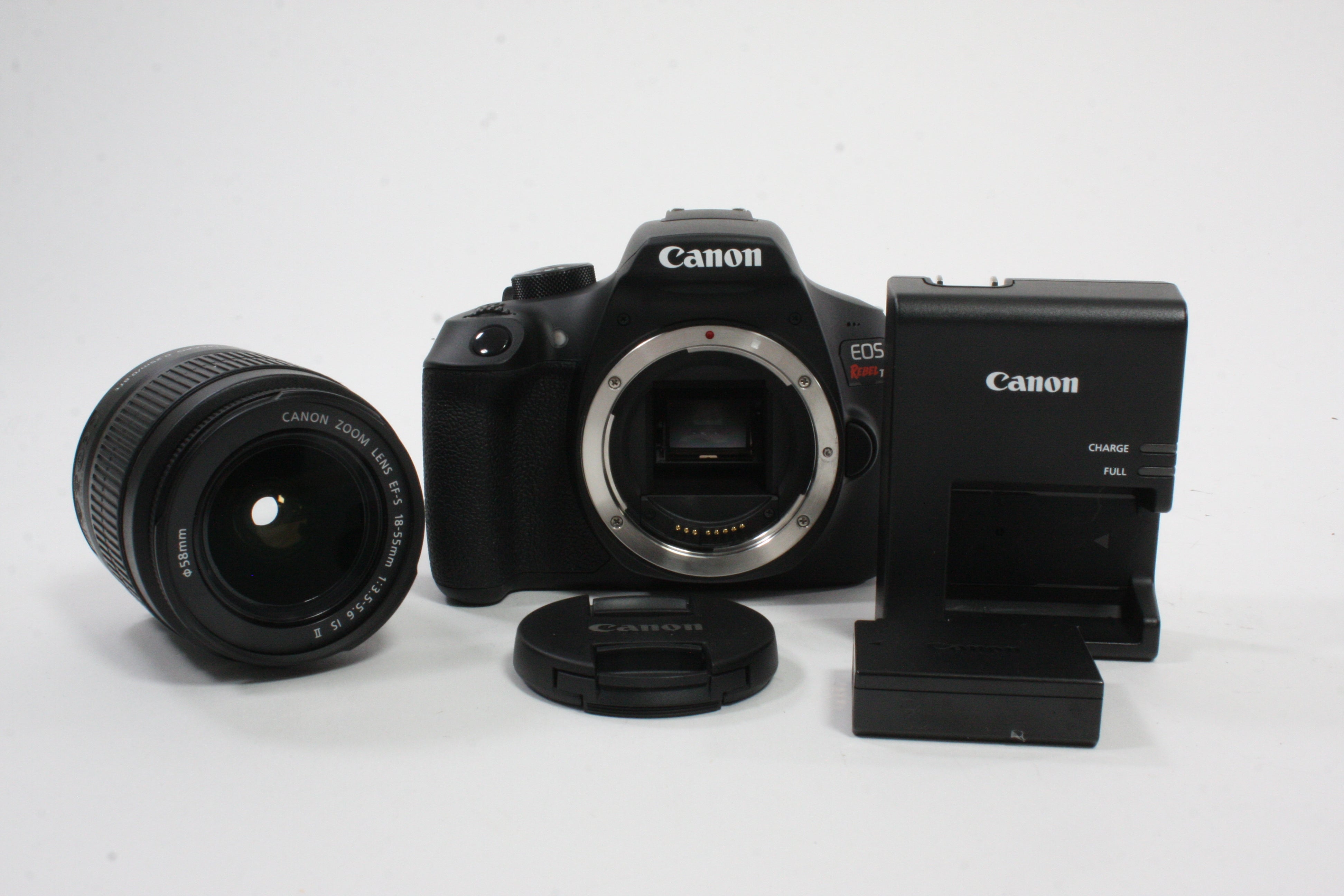 Canon EOS Rebel T6 Digital with Canon 18-55mm f/3.5-5.6 IS II Lens for EF Mount Shutter Count 291
