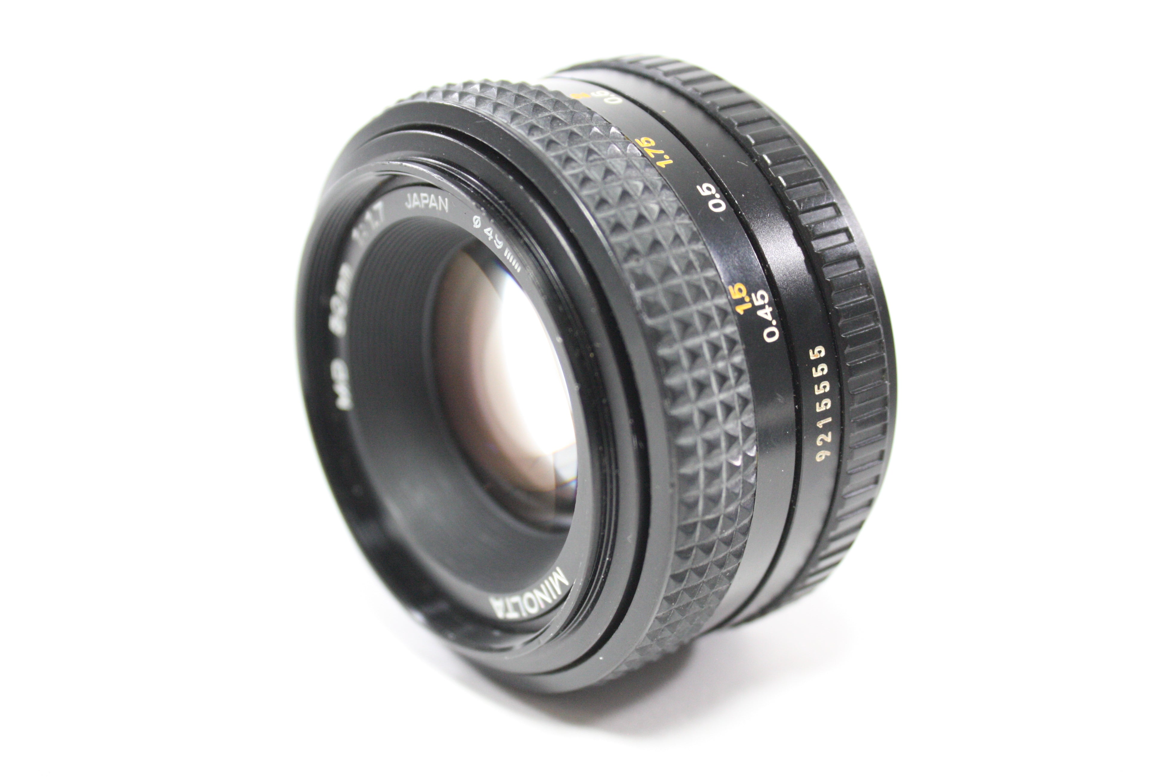 Minolta 50mm f/1.7 Lens for MD Mount