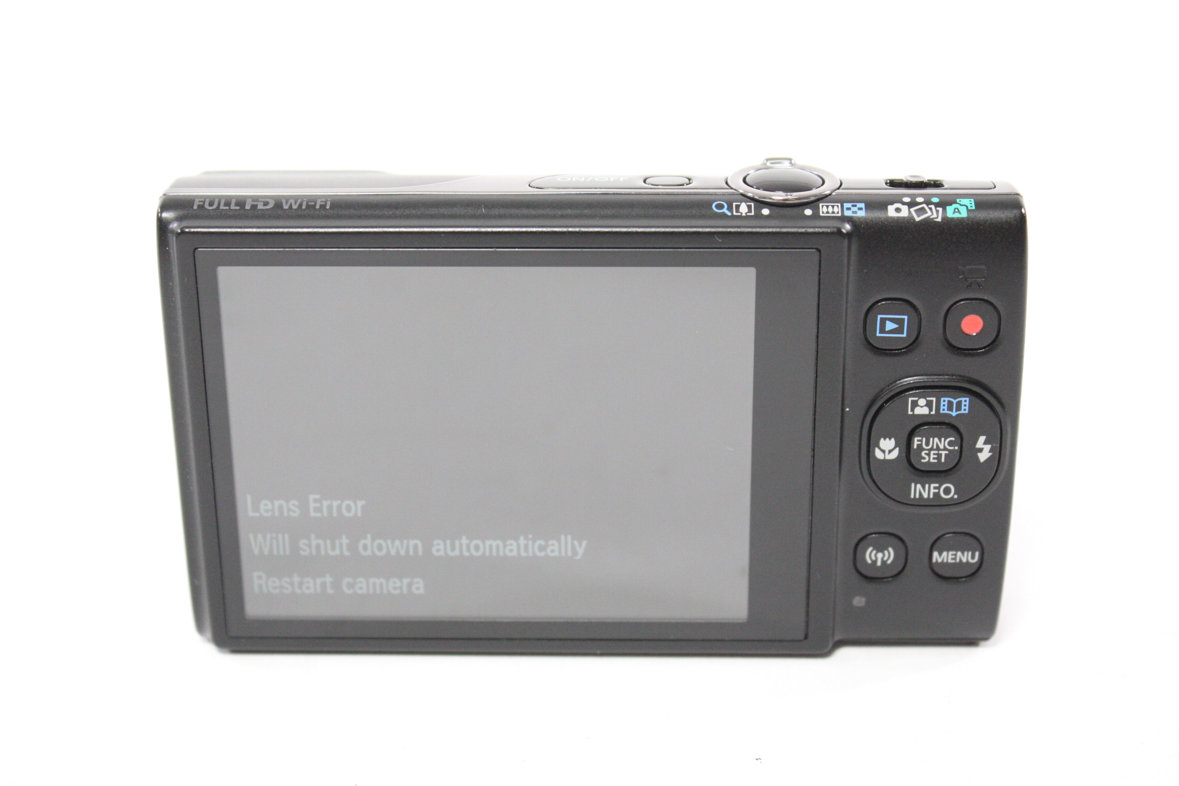 Canon PowerShot ELPH 360 HS A Digital Point and Shoot Camera 12x Zoom 20mp AS-IS