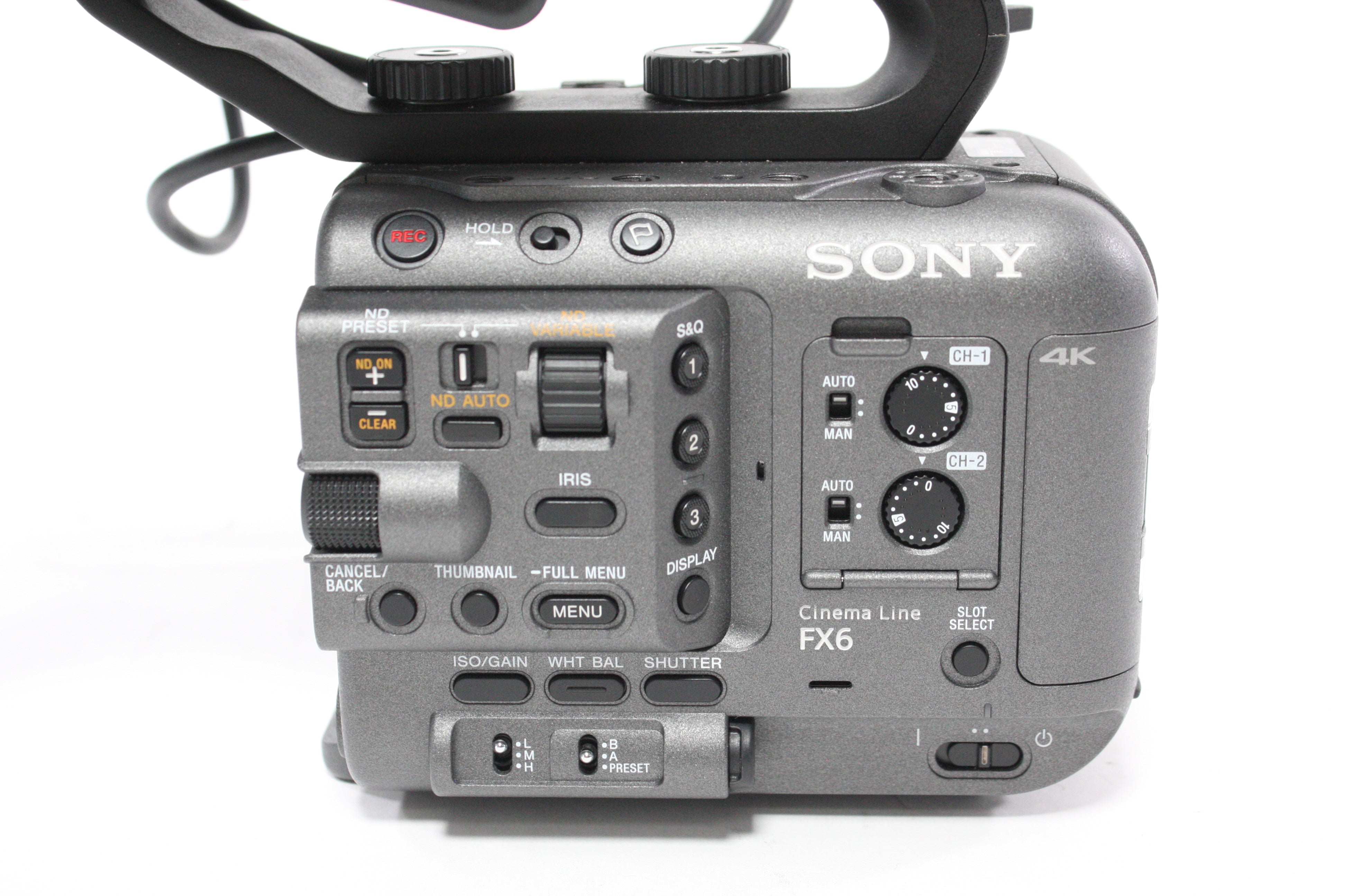 Sony FX6 Cinema Camera with Grip, Monitor and ECM-VG1 Mic with 34 Hours