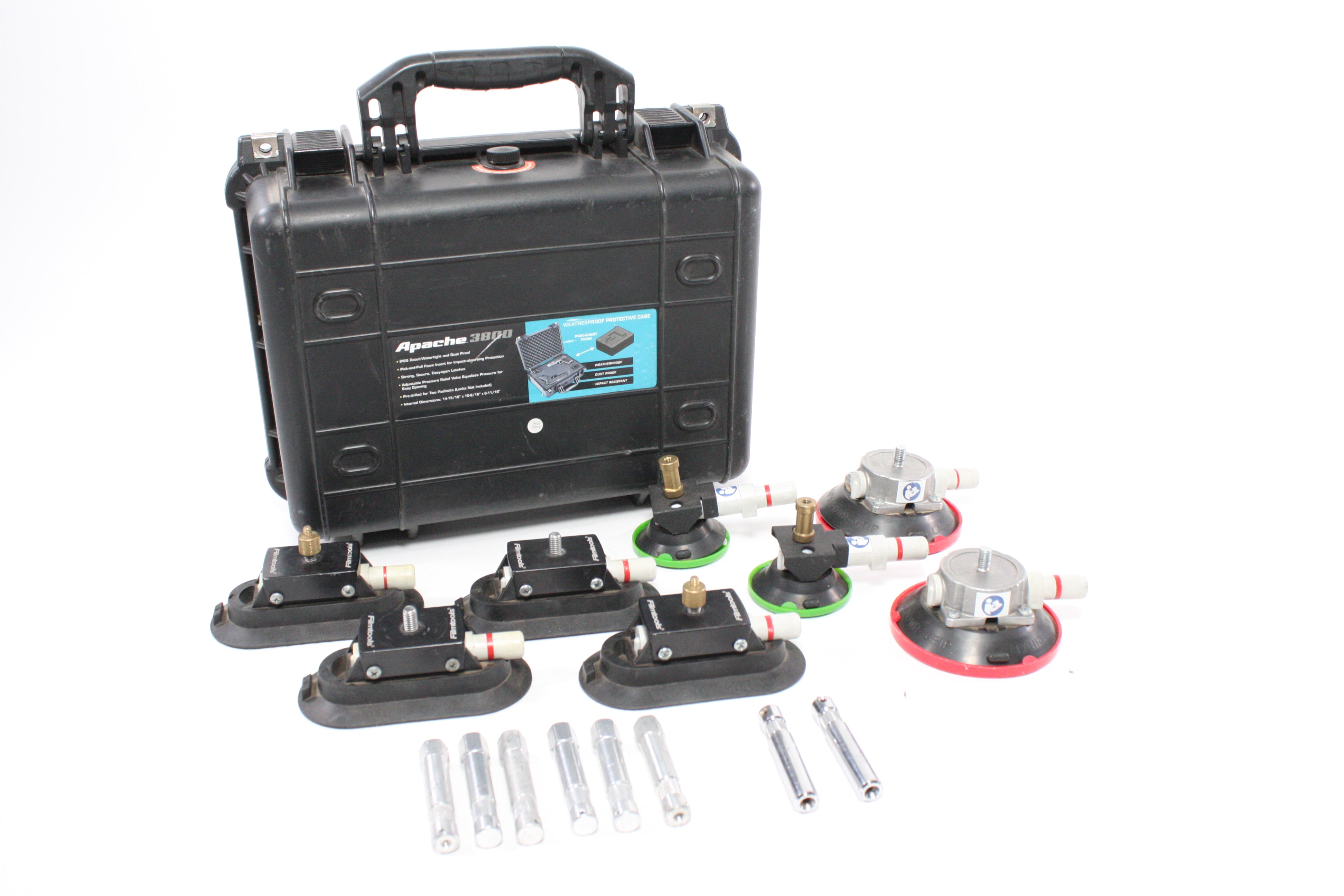 Woods Power Grip Suction Cup Set with Apache 3800 Hard Case