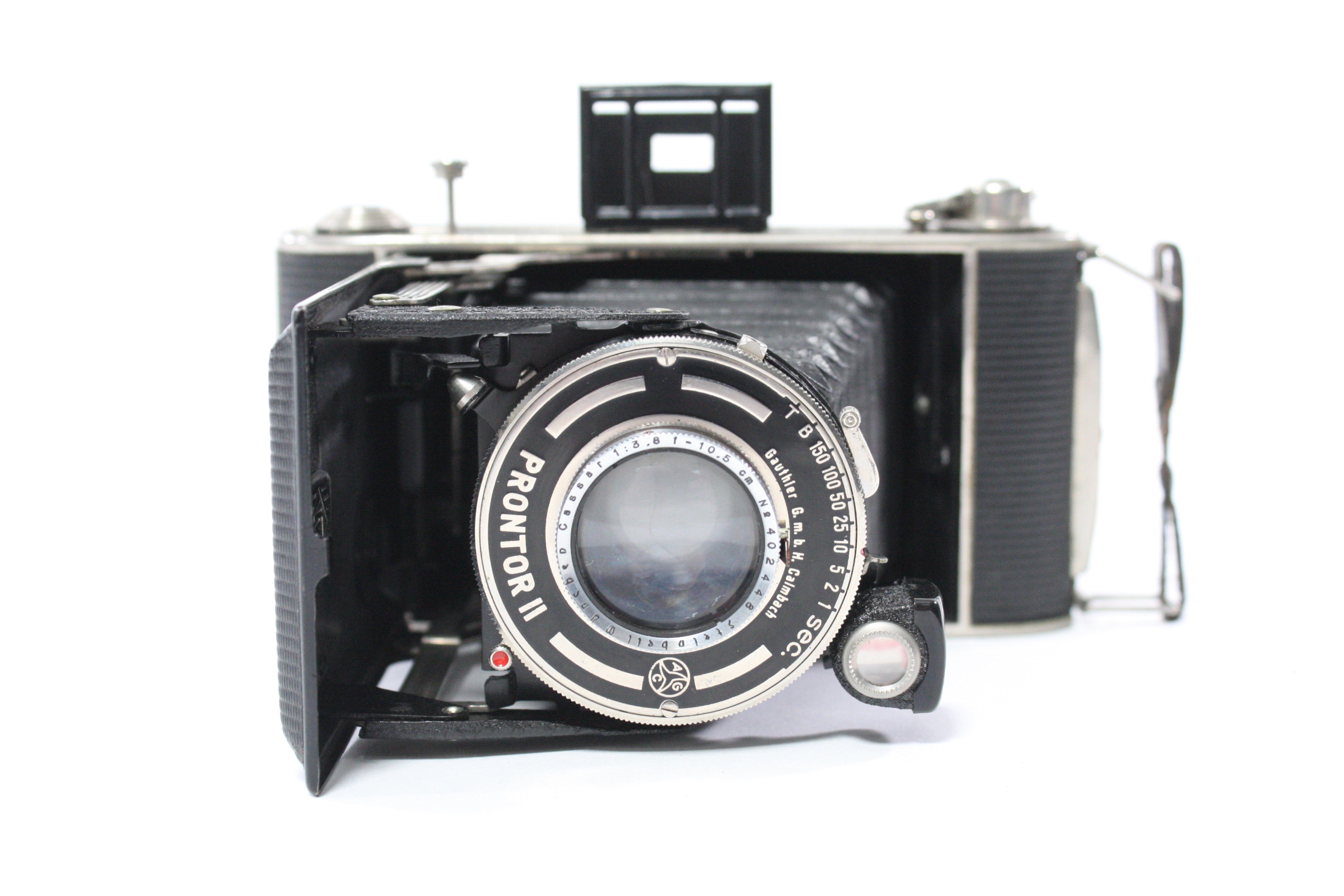 Franka Werke Rolfix Prontor II Folding Camera with Steinheil Munchen Cassar 10.5cm f/3.8 Lens (Please Read)