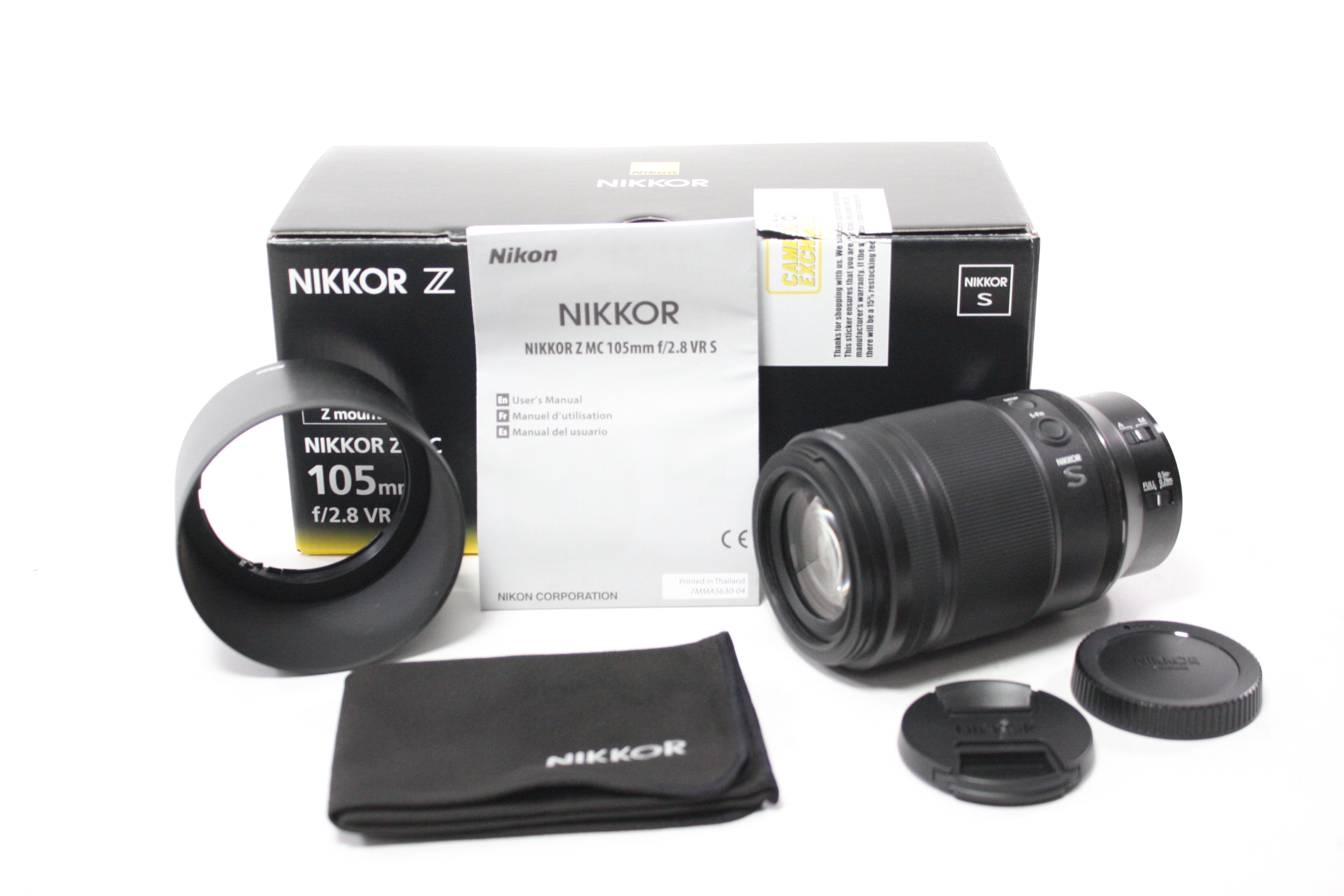 Nikon 105mm f/2.8 VR S Nikkor Z MC Lens for Z Mount