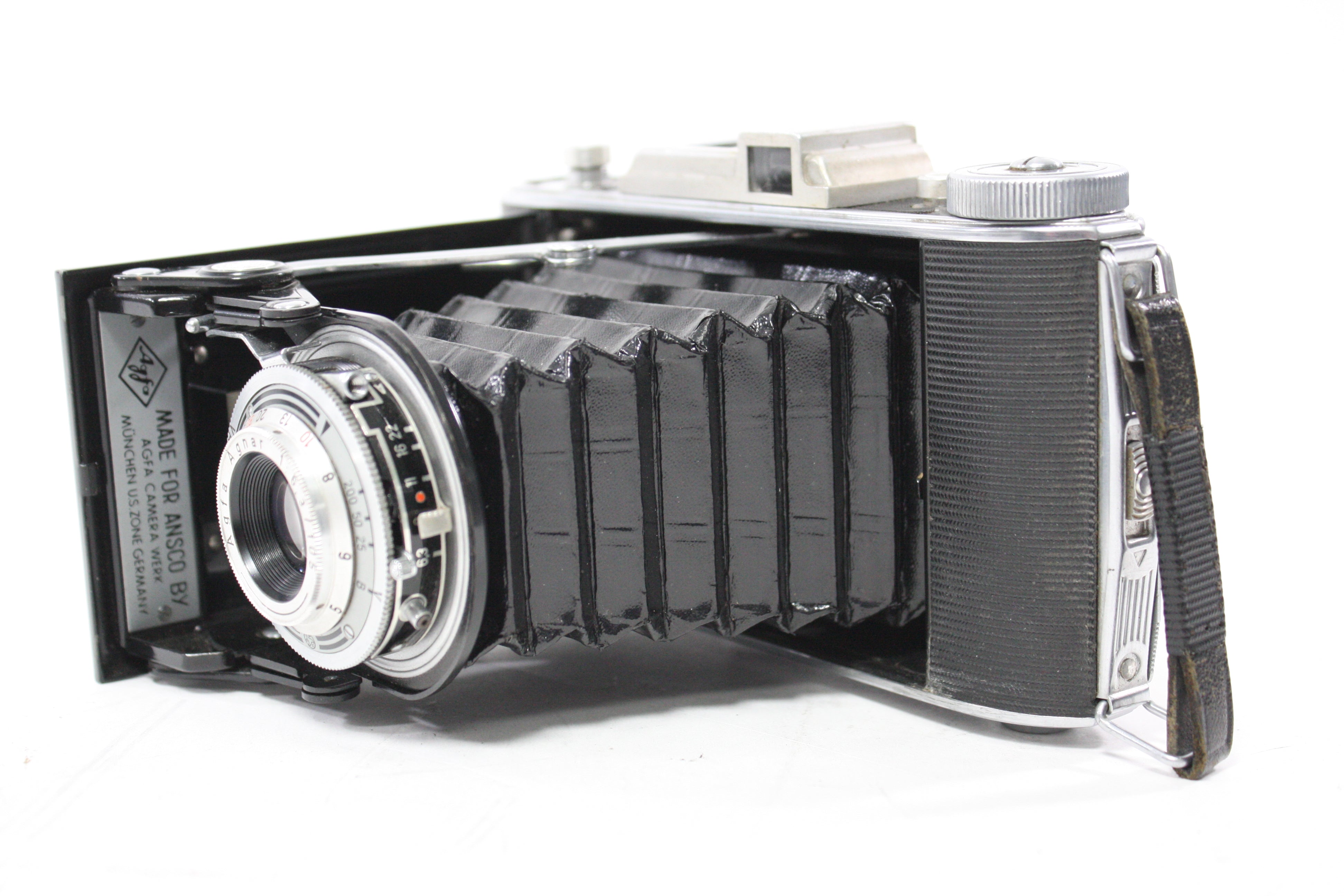 Ansco Viking Folding 120mm Camera with 105mm f/6.3 Agfa Lens
