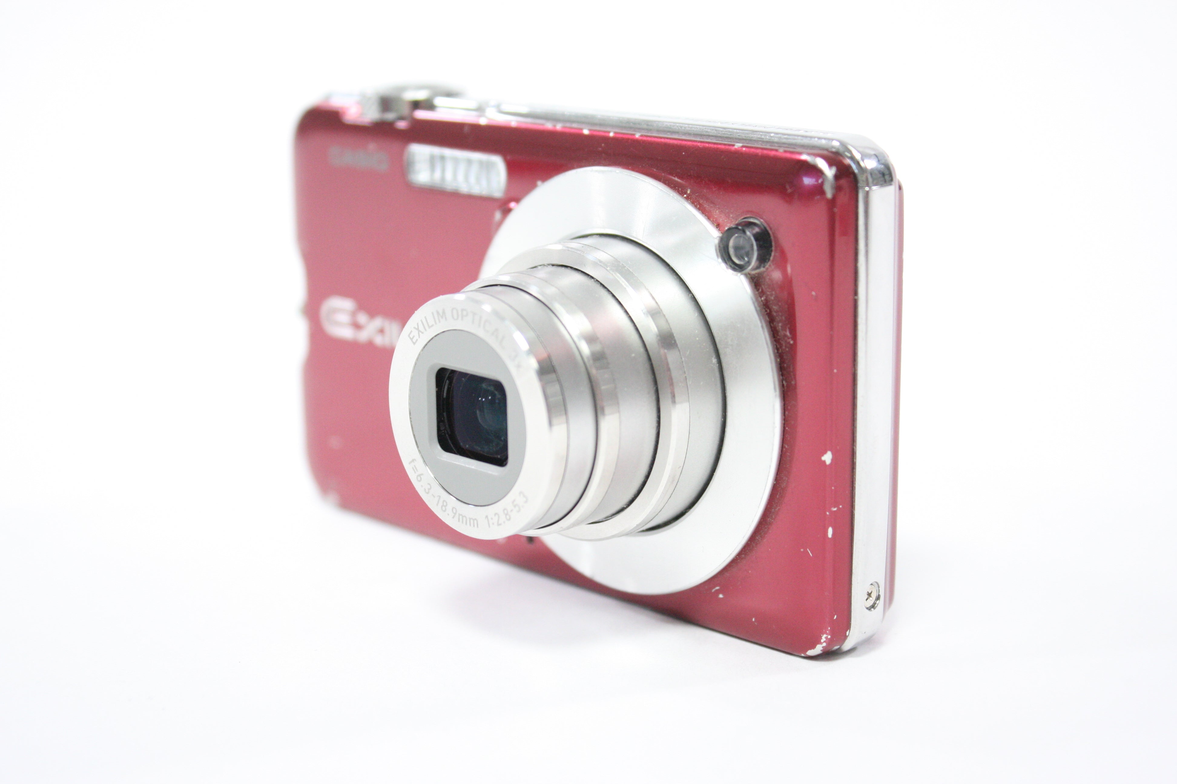 Casio Exilim EX-S10 Digital Point and Shoot Camera 3x Zoom 10.1 mp (Red)