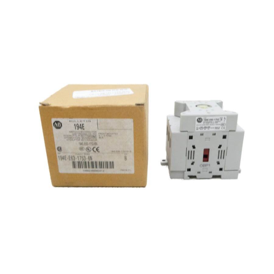 ALLEN BRADLEY 194E-E63-1753-6N SER. B 690V 63A (AS PICTURED) NSMP