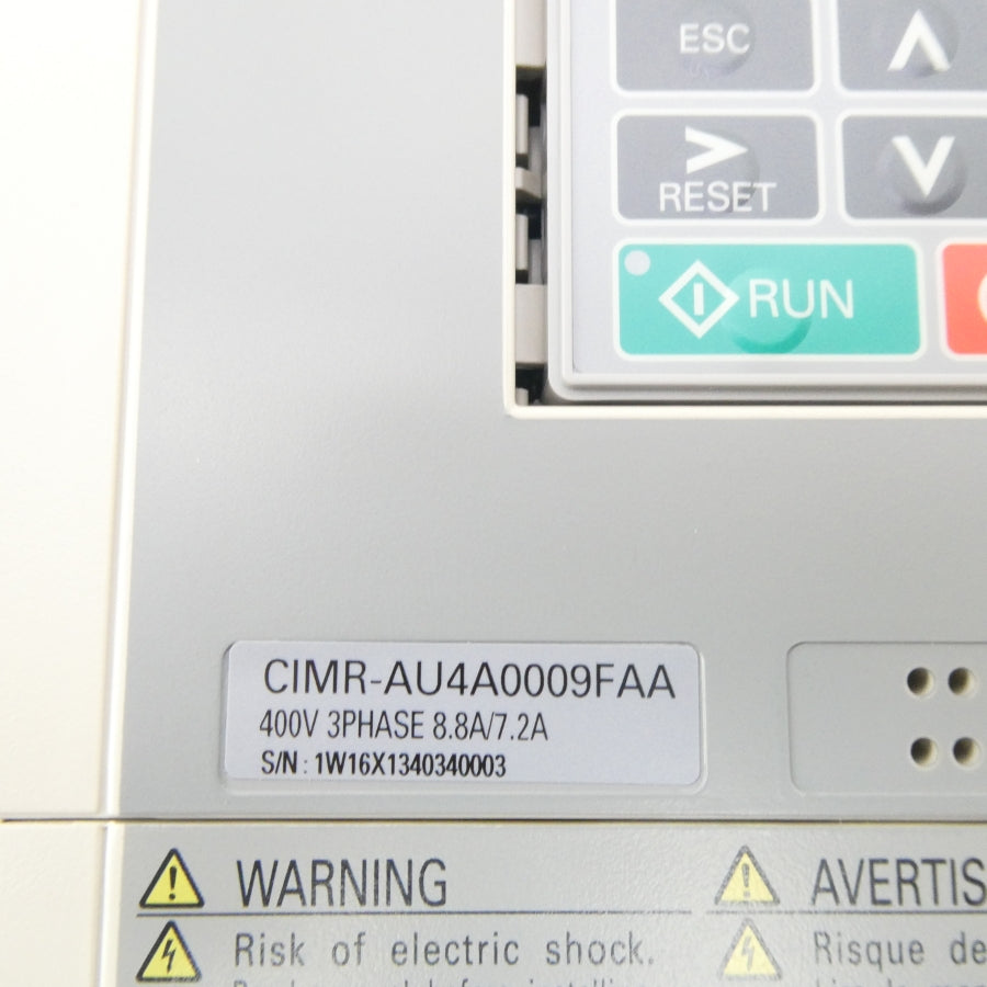 YASKAWA CIMR-AU4A0009FAA 400V 7.2/8.8A REV. E NSMP