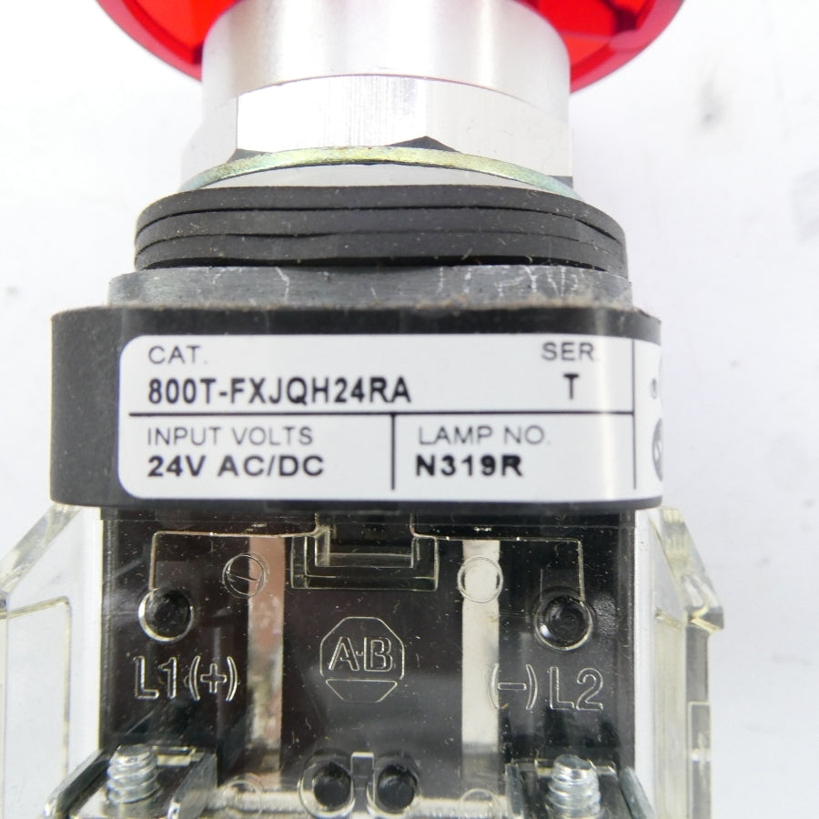 ALLEN BRADLEY 800T-FXJQH24RA SER. T 24VAC/DC (WH) NSMP