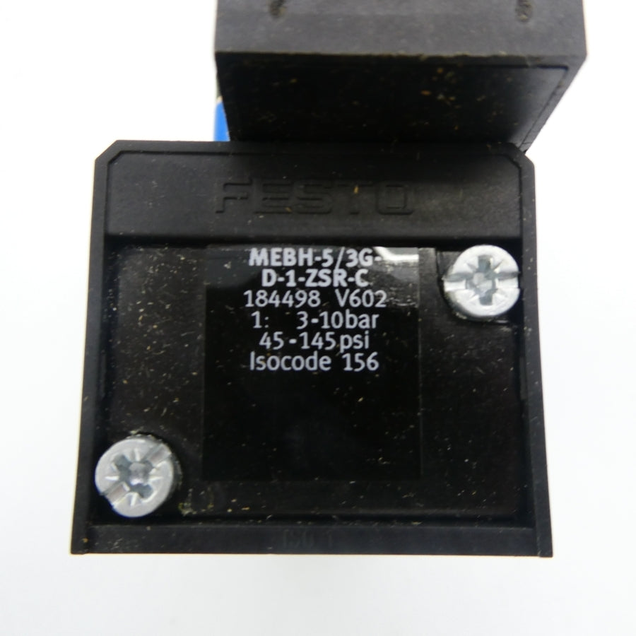FESTO MEBH-5/3G-D-1-ZSR-C 184498 45-145PSI NSMP