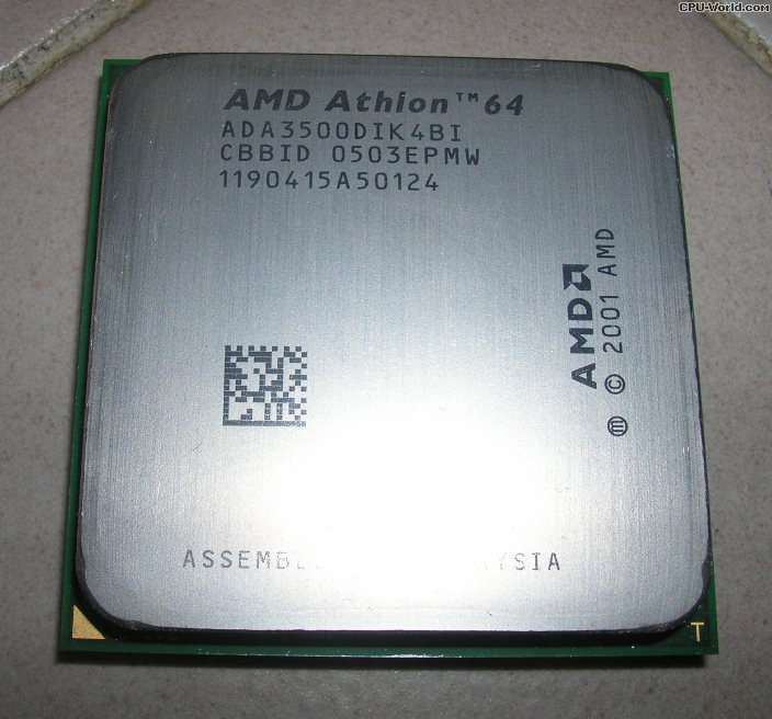 AMD Athlon 64 3500+ 2.2Ghz 512K L2 Socket 939 Processor