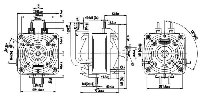 M4Q045-DA01-75 ebm papst motor fan Motor M4Q045-DA