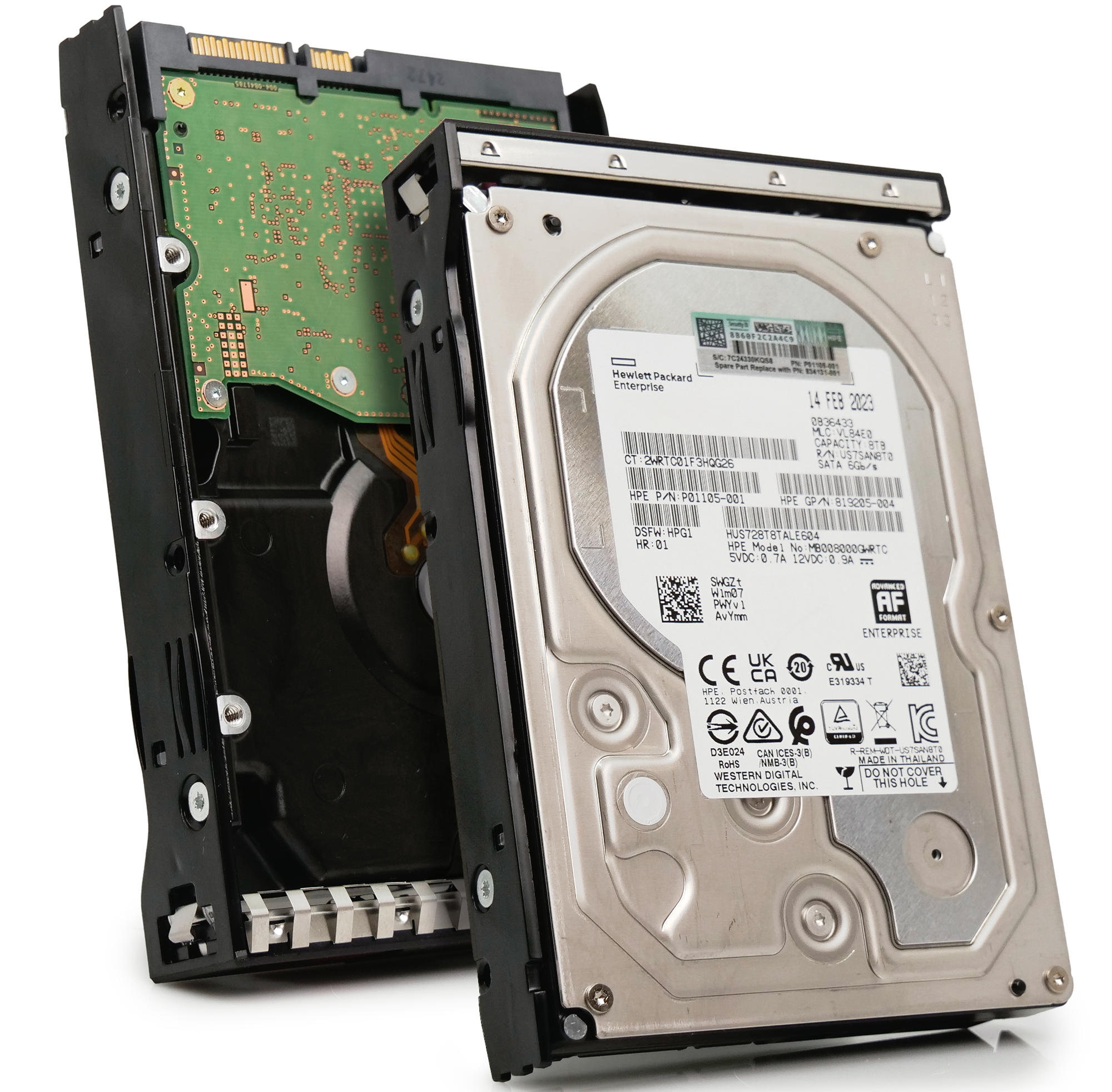 HP Generation 10 P01105-001 8TB 7.2K RPM SATA 6Gb/s 512e 3.5in Hard Drive