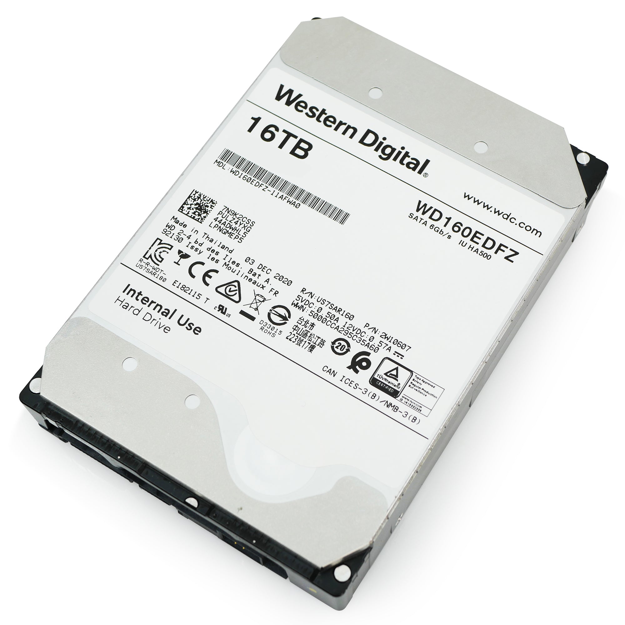 Western Digital WD160EDFZ 16TB 5.4K RPM SATA 6Gb/s 3.5in Refurbished HDD