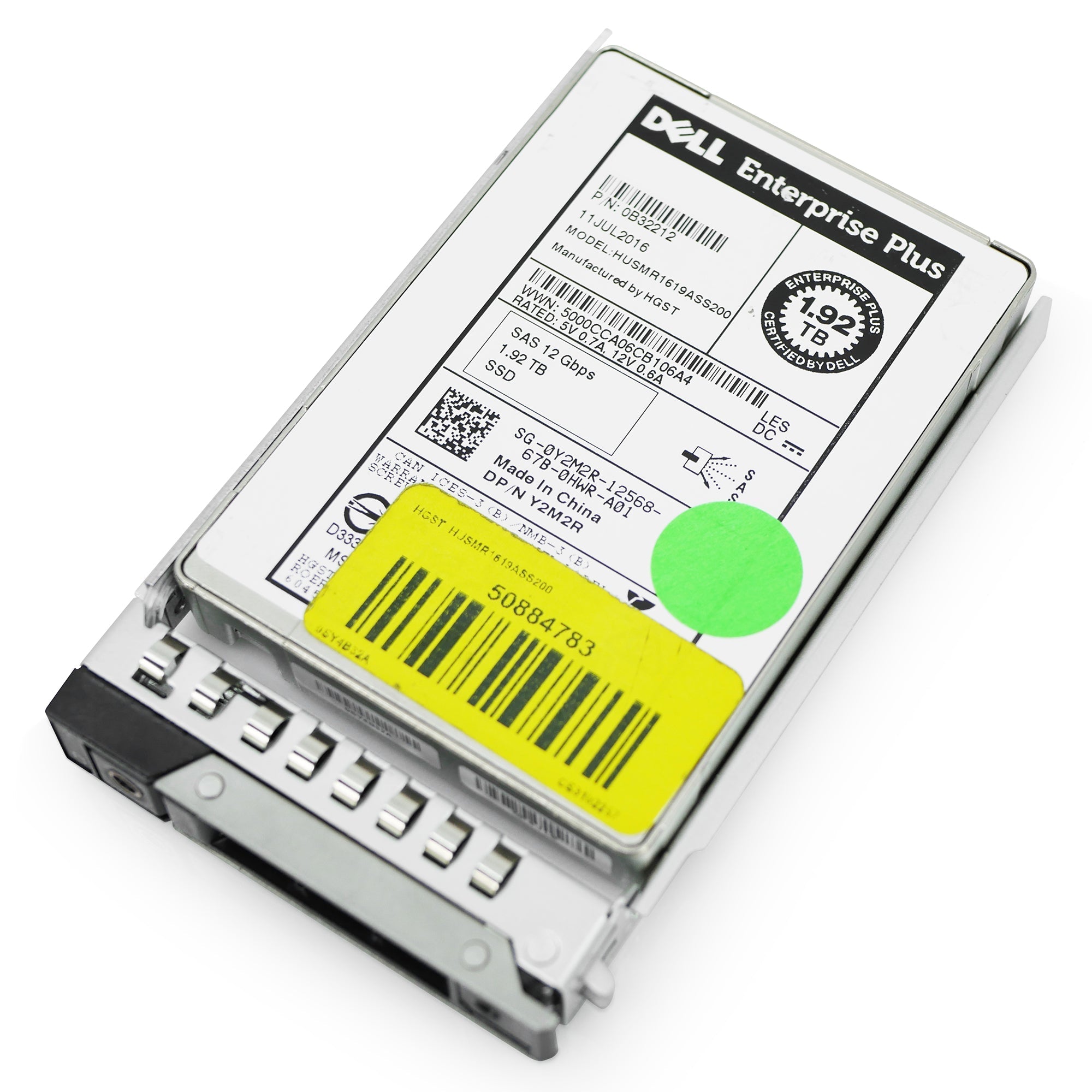 Dell G14 0Y2M2R 1.92TB 1 DWPD SAS 12Gb/s MLC 2.5in Refurbished SSD