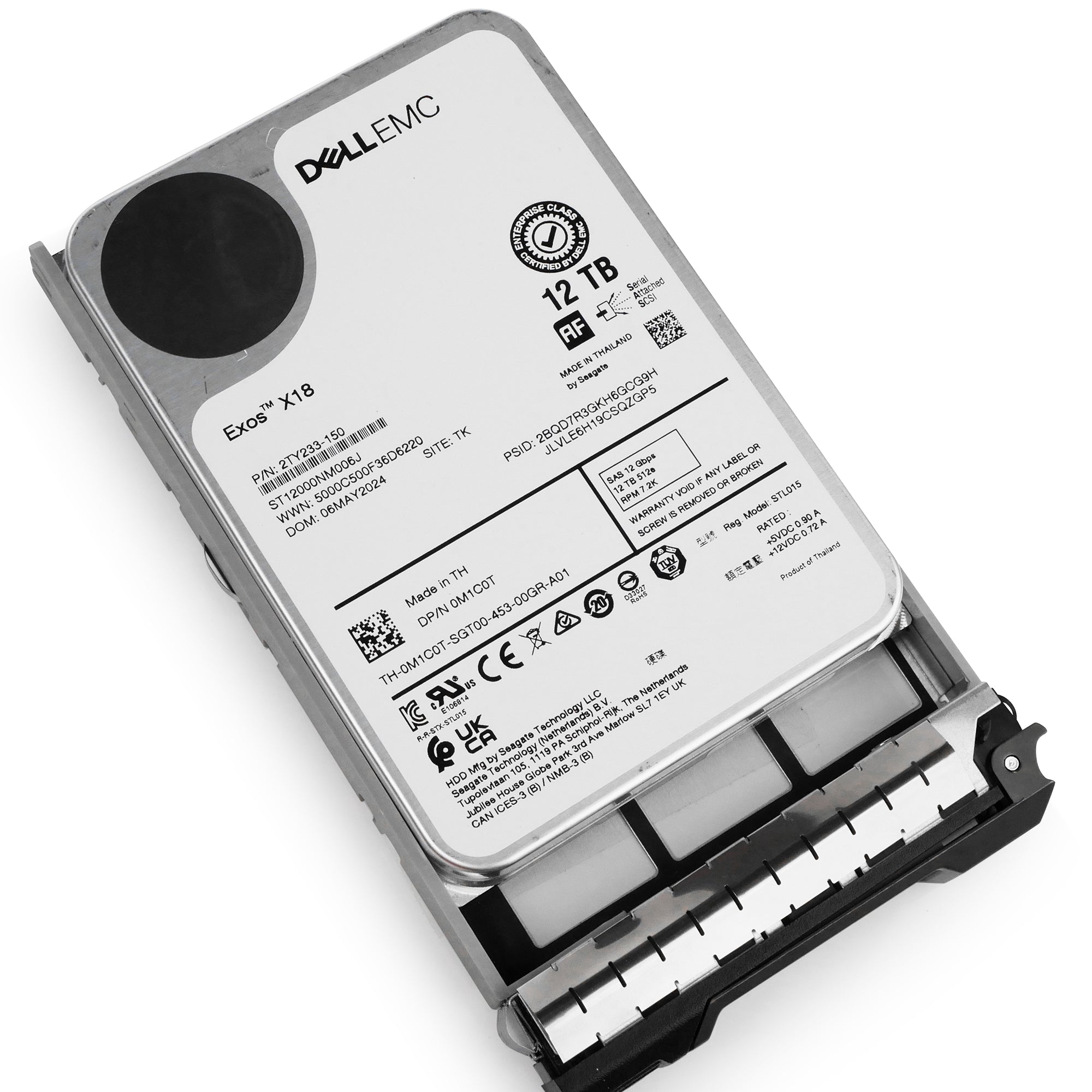 Dell G13 85KG0 12TB 7.2K RPM SAS 12Gb/s 512e 3.5in Hard Drive
