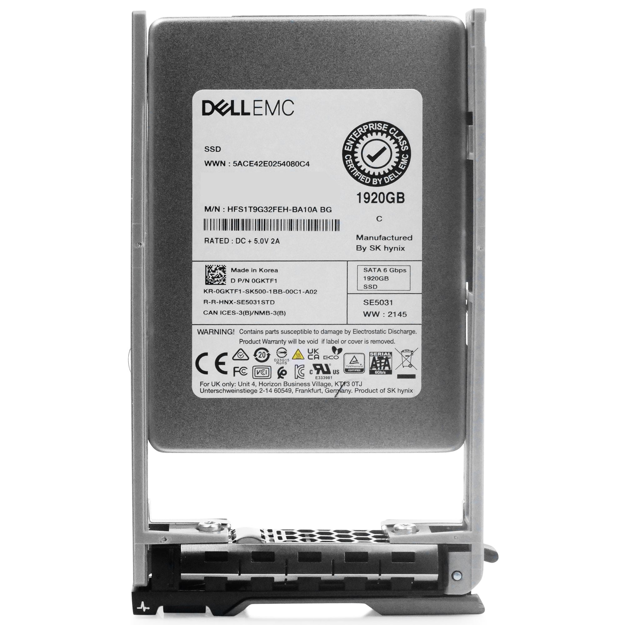 Dell G13 0GKTF1 1.92TB SATA 6Gb/s 3D TLC 2.5in Refurbished SSD