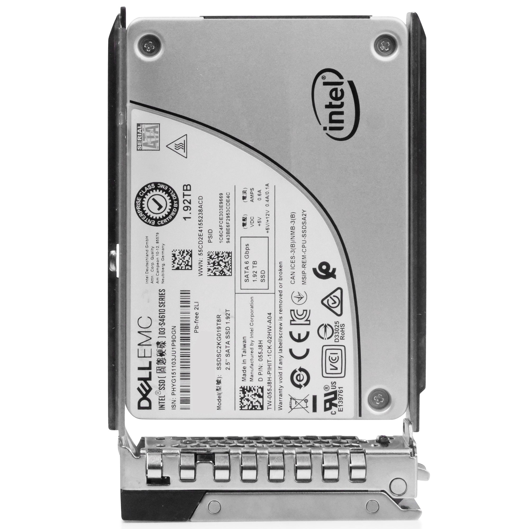 Dell G14 400-BFGX 1.92TB 3 DWPD SATA 6Gb/s Mixed-Use 3D TLC 2.5in Refurbished SSD