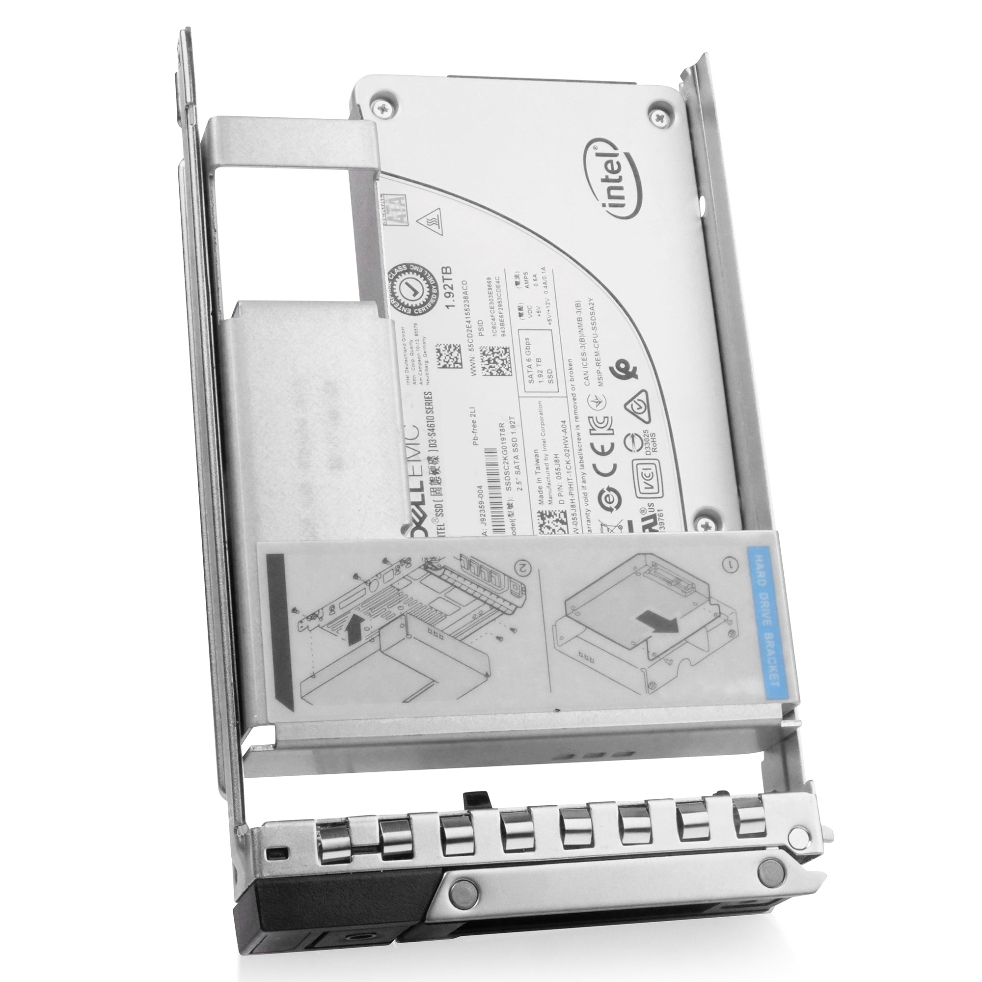 Dell G14 055J8H 1.92TB 3 DWPD SATA 6Gb/s 3D TLC Hybrid 3.5in Refurbished SSD